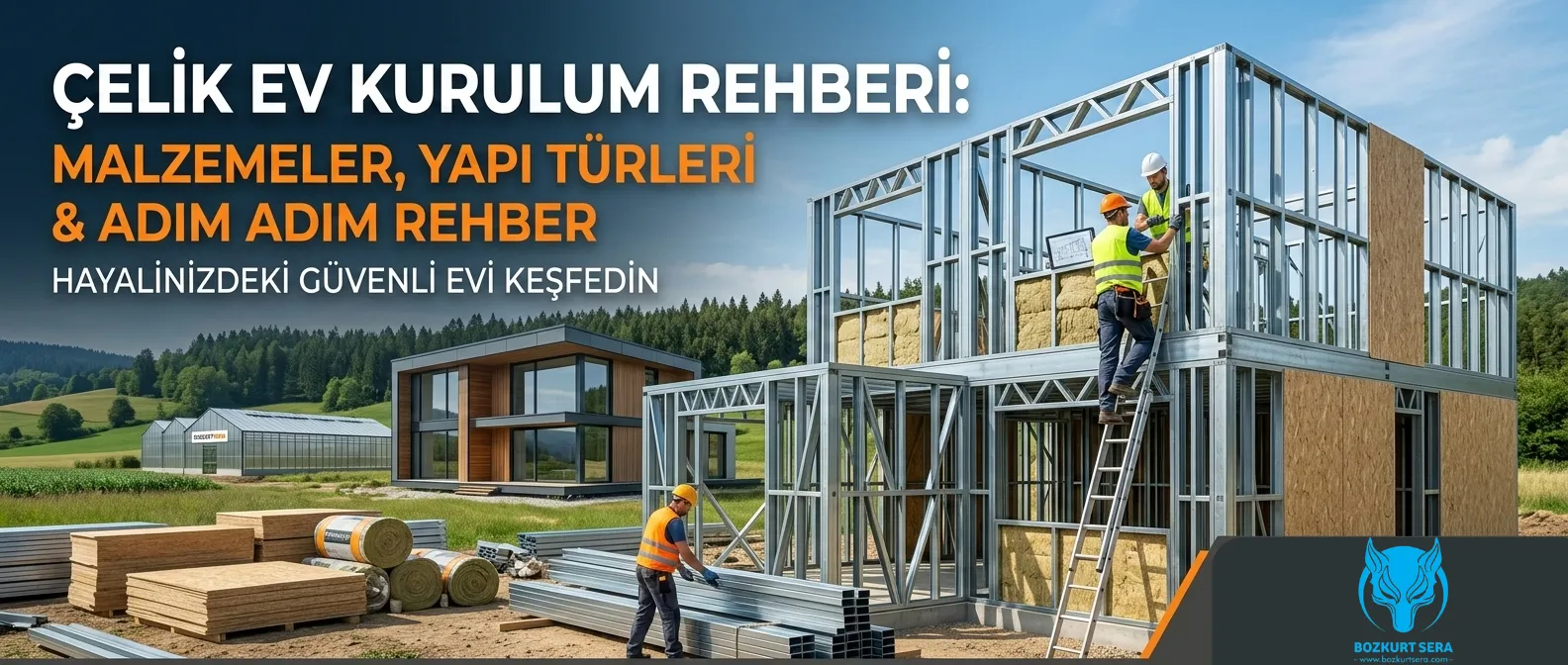 Çelik Ev Kurulum Rehberi: Malzemeler, Yapı Türleri ve Bilmeniz Gerekenler