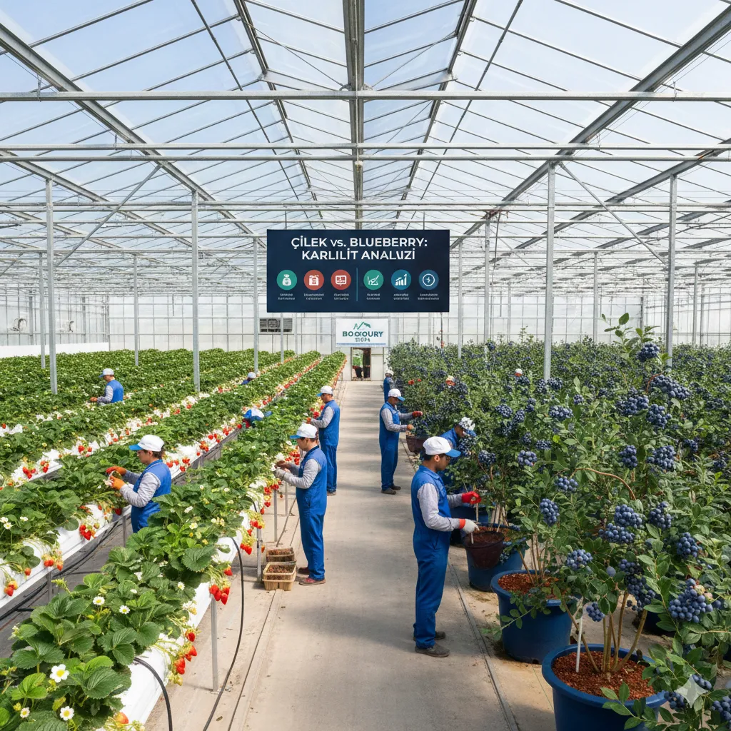 Çilek mi, Blueberry (Yaban Mersini) mi? Modern Seracılıkta Hangi Yatırım Daha Karlı?