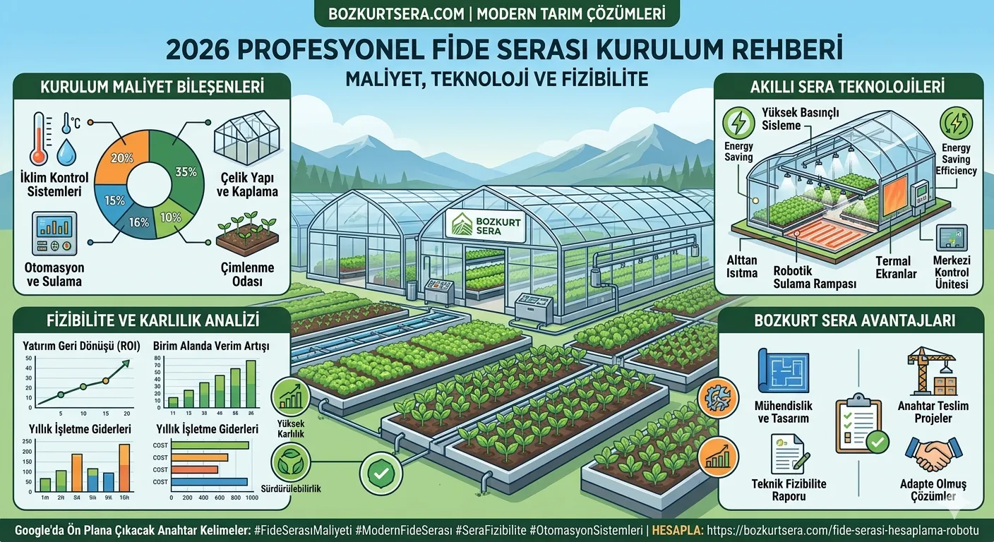 2026 Profesyonel Fide Serası Yatırım Rehberi: Kurulum Maliyetleri ve Karlılık Analizi